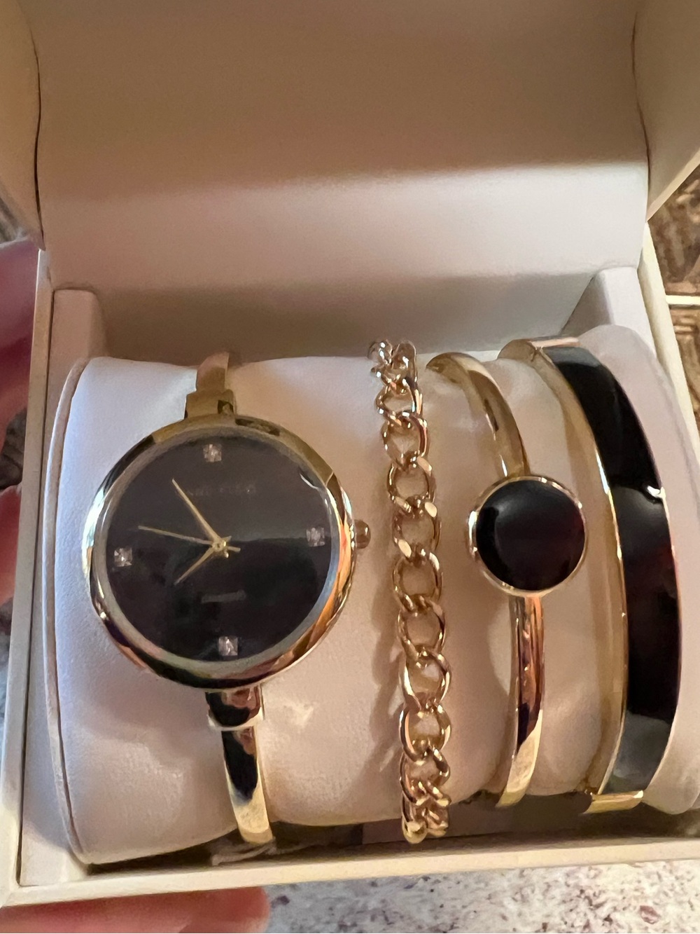 ANNE KLEIN Watch & Bracelet Set NWT & Box